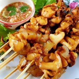 ปลาหมึกยักษ์ ขนหนวดขึ้นเตา