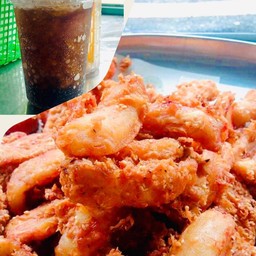 กล้วยทอดมันทอด+โค๊กแก้วถัง(รับน้ำจิ้มหรือไม่รับแจ้งด้วยจ้า)