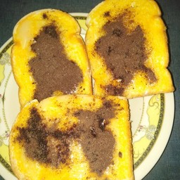 ปังปิ้งเนย+นม+โอวัลติน 3แผ่น