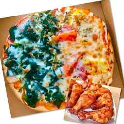 พิซซ่าไซต์ M + ไก่นิวออลีน 5 ชิ้น