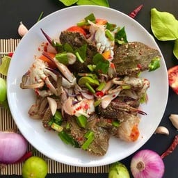 ยำปูม้า(3ตัว)