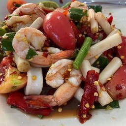 ตำไหลบัวกุ้งสุก