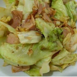 ข้าวราด หมูผัดกะหล่ำปลี