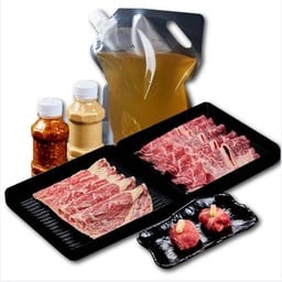 Set M Marble Ribeye & Wagyu & Beef Cheese ชุดชาบูชาบู เนื้อลายหินอ่อน เนื้อวากิว เนื้อห่อชีส