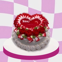 เค้กแต่งรูปหัวใจ