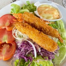 สลัดกุ้งเทมปุระ