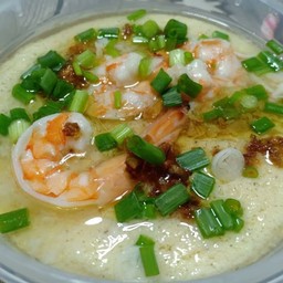 Steamed Egg With Fresh Milk And Shrimp