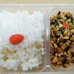 ข้าวกระเพราหมูสับ