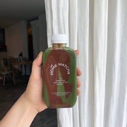 Matcha x cacao latte ( bottle )