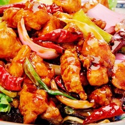 เนื้อปลาซอสก๊งโป๋ 宫保鱼片