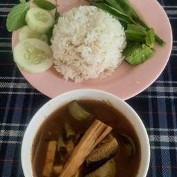 ข้าว+แกงไตปลา