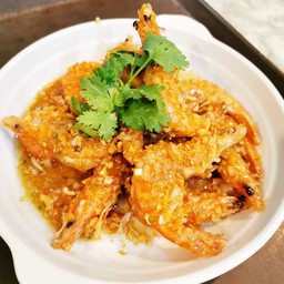 กุ้งราดซอสกระเทียม 蒜蓉虾