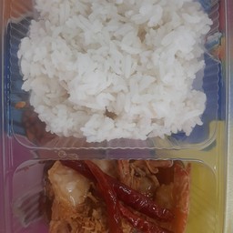 กุ้งซอลมะขามราดข้าว
