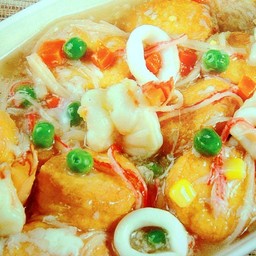 เต้าหู้กวางตุ้ง 滑蛋海鲜扒豆腐