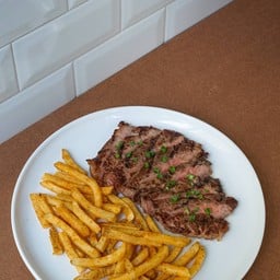 Australian Striploin and Cajun Fries