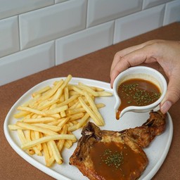 Pork Chop and French Fries