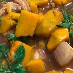 แกงฟักทองใส่หมู