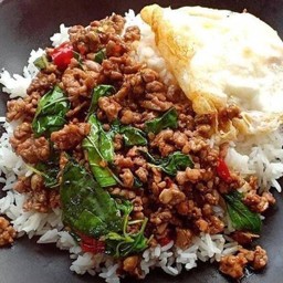 ข้าวกะเพราหมูสับ