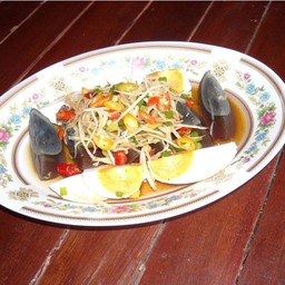 Century Egg Salad With Salted Egg