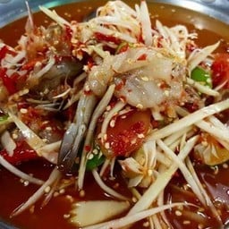 ตำกุ้งสด