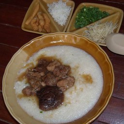 Braised Pork Congee With Shitake Mushroom