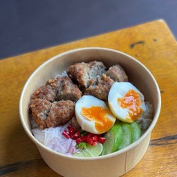 ข้าวหมูสับปลาเค็ม