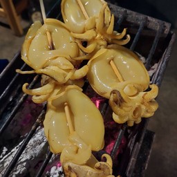 หมึกย่าง ลุงดำ