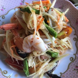 ตำทะเล ปู ปลาร้า