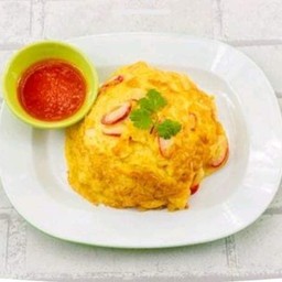 ไข่ขยี้กุ้งน้ำปลาพริก