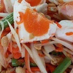 ตำไทย+ไข่เค็ม