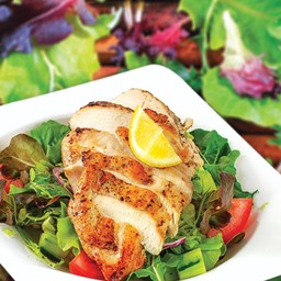 Grilled Organic Chicken Mixed Salad Manchego Cheese