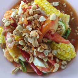 ตำข้าวโพดไข่เค็ม