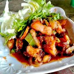 คอหมูย่างน้ำตก ( ข้างสวนสาธารณะ )