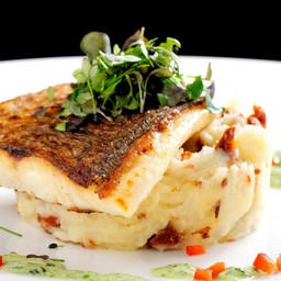 Grilled Seabass Lemon Butter Sauce