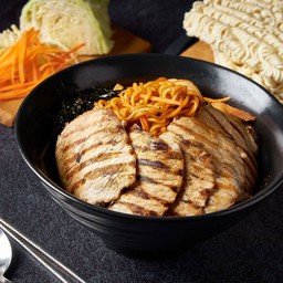 รามยอนหมูย่างเกาหลี