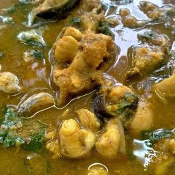 แกงป่าปลาดุก ราดข้าว