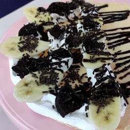 เครปเย็นกล้วย+โอริโอ้+เกล็ดช้อกโกแลต