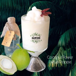 น้ำช่อดอกมะพร้าวสดออกานิกปั่น มีเนื้อมะพร้าว