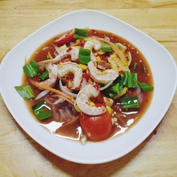 ยำกุ้งสุก