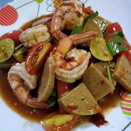 ยำไก่ยอ สูตรน้ำปลาร้า