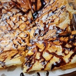 ชุด G โรตีแผ่นช็อคโกแลต+ชาดำเย็น 16 ออนซ์