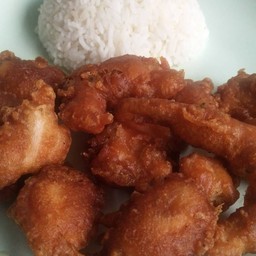 ชุปแป้งทอดราดข้าว