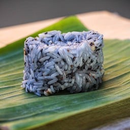 ข้าวเหนียวอัญชัน+งา+ลูกเดื่อย แสนดีต่อสุขภาพ