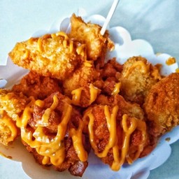เนื้อไก่ป๊อบทอด ราดชีส(200กรัม)