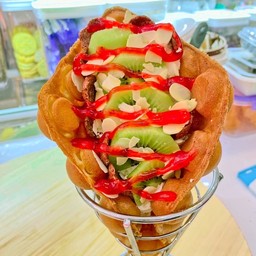 V 5 วาฟเฟิลครีมสดฮอกไกโด