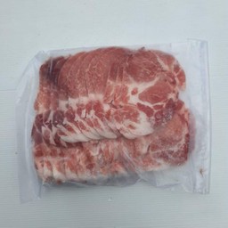 สันคอหมูสไลด์(500กรัม)