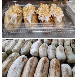 กล้วยใส่มะพร้าว+กล้วยปิ้งธรรมดา