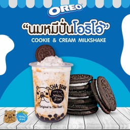 นมหมีปั่นโอริโอ้