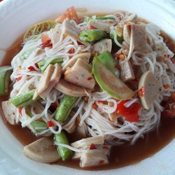 ตำขนมจีนหมูยอ