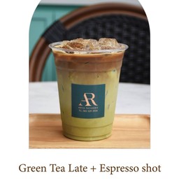 Green Tea Latte + Espresso shot